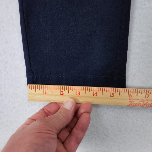 Chicos Pants Womens 00 Navy Blue 2 Ankle Pull On Straight Leg Travelers Stretch - Picture 7 of 12